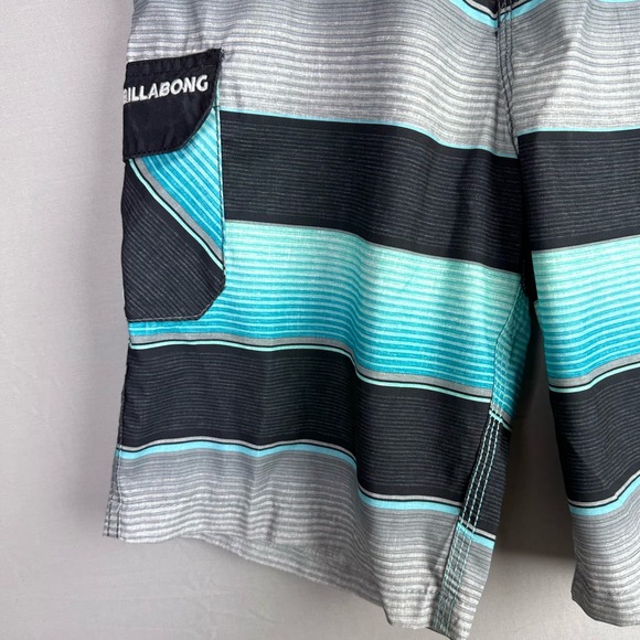 O’Neill Men’s 29 All Day OG Stripe Board Shorts Cinch Fly No Stretch - Picture 6 of 9